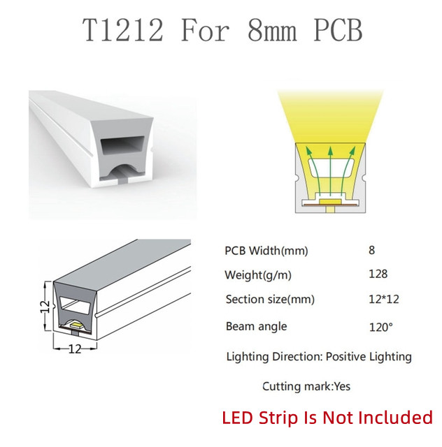 Colorful Separation Cuttable Neon LED Strip Light with 5V 12V 24V AC220V Power Supply