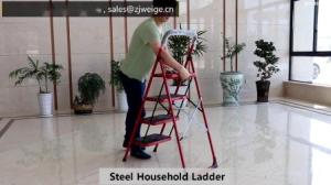 Quality Anti Corrosion En131 330lbs Steel Step Ladder wholesale