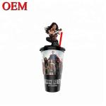 Customized Cute Plastic Topper Character Cup Topper Figurine oem cartoon figure