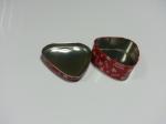 Heart Shaped Chocolate Tin Box Tinplate Containers For Food Packaging