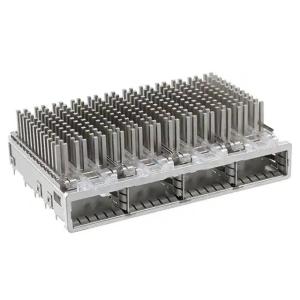 Quality TE 2057183-3 QSFP+ Cage Ganged (1 x 4) with Heat Sink Connector Included Lightpipe wholesale