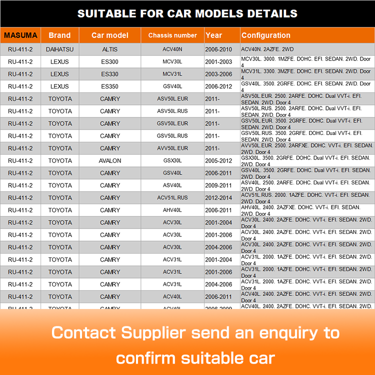 Suspension Bush for DAIHATSU ACV40N SKYACTIV-G 48740-48030 48740-33080 48740-07020