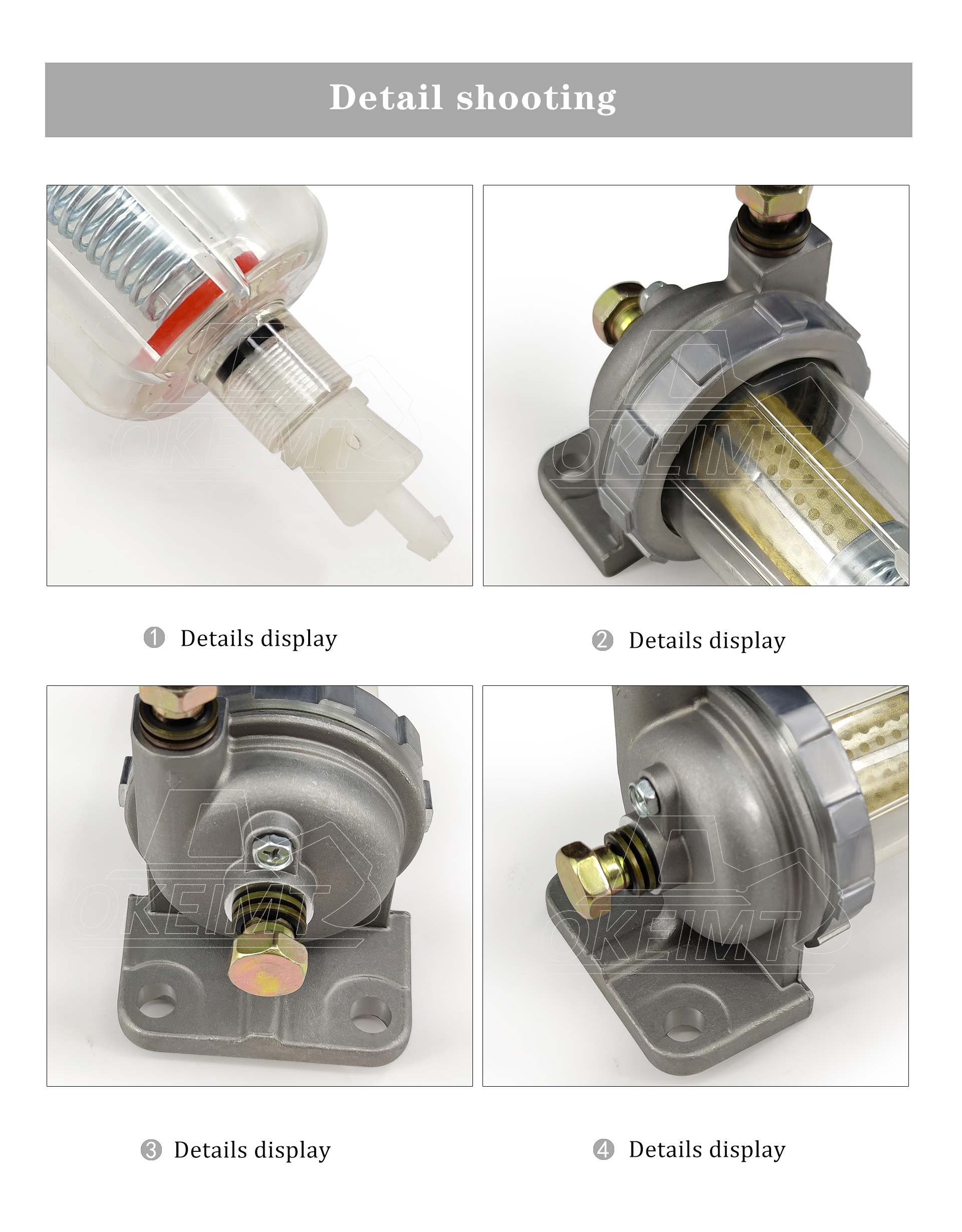 22U-04-21131 Oil Water Separator For Komatsu Excavator PC130-7 PC200-7 PC300-7 PC360-7