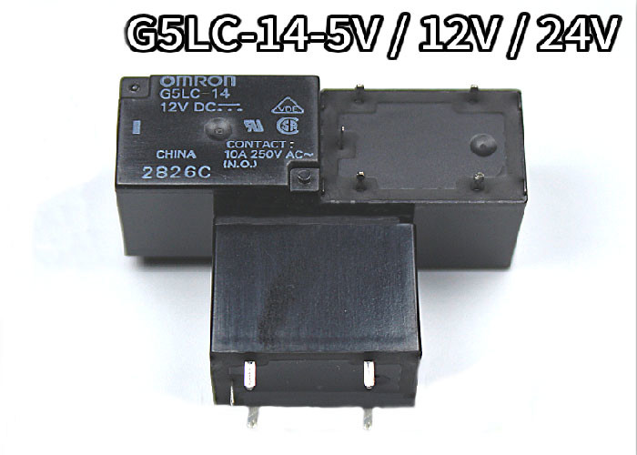 Omron Relay G5LC-14-12VDC 24VDC 5VDC 10A (5 Pin)