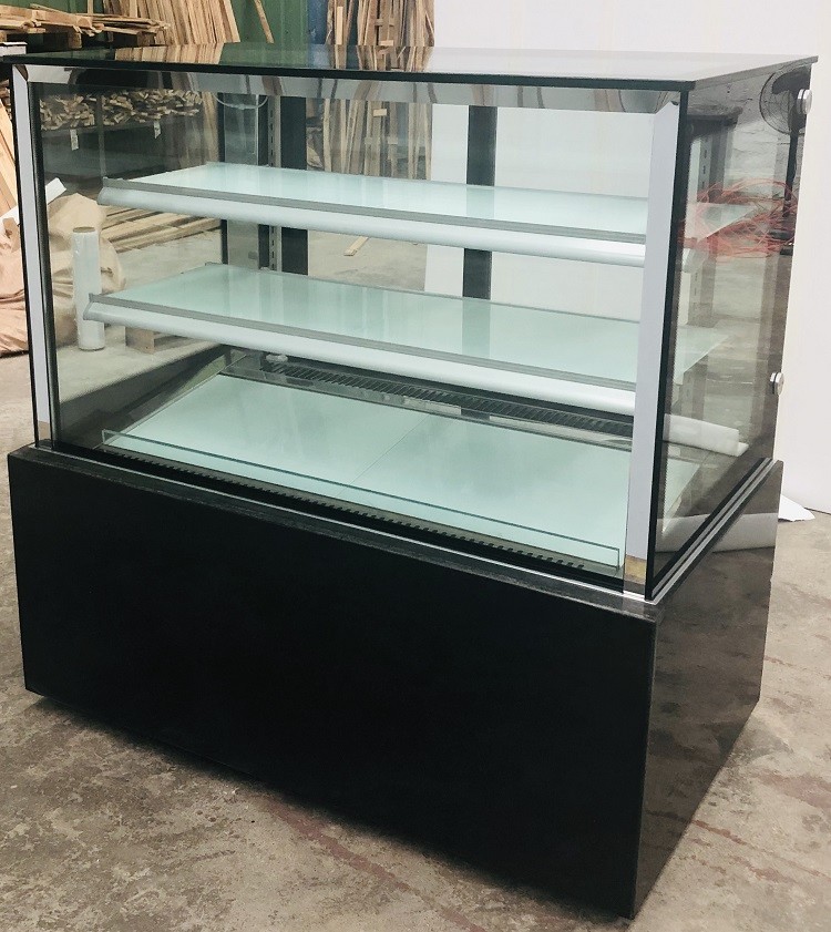 Dessert Cake Showcase Bakery Display Refrigerator with Marble Base Fan Cooling