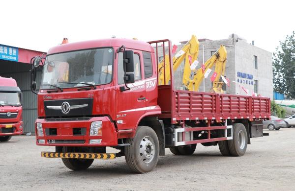 12 Tons Cargo Truck China Brand Donfeng 4*2 Lorry Flat Truck Doble Rear Tires