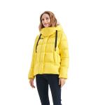 FODARLLOY Wholesale Cotton Fabric Puffy Slim Jacket Ladies Winter Long Coat