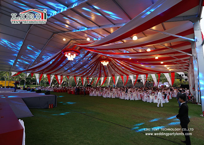 Transparent Large Span Clear Wedding Party Tent Fire Retardant CFM DIN4102 B1/M2