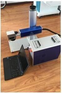 Quality 20W 30W Nameplate Fiber Laser Marking Machine With EZCAD Control System wholesale