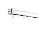Square Heavy Curtain Rod Rings Strong Bearing Aluminum Curtain Track