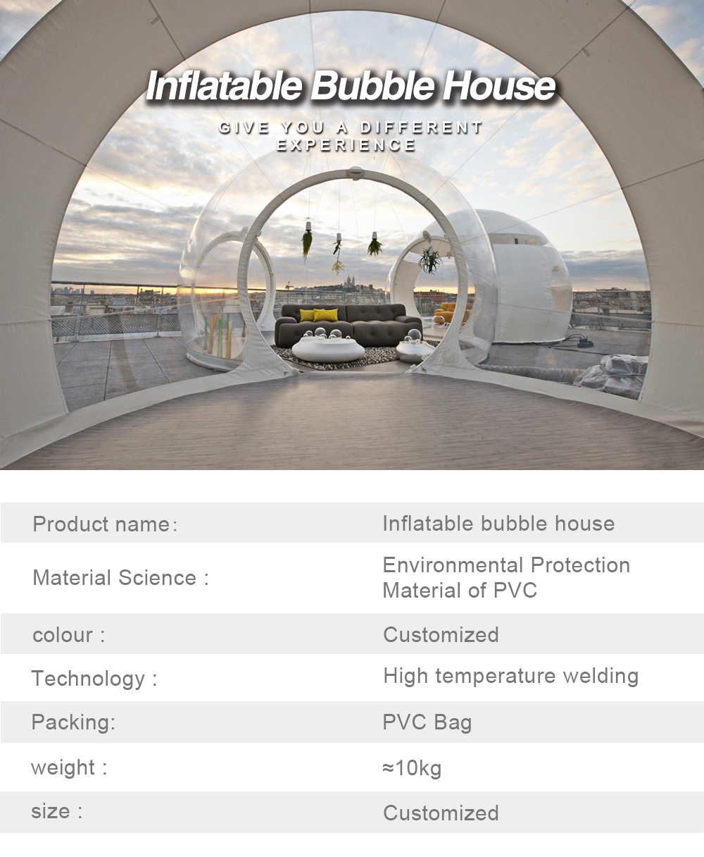 Luxurious Inflatable Bubble Tent House Lodge Party Rental Air Igloo Tent