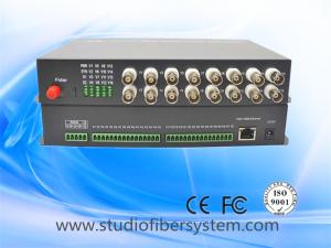 Quality 16ch video audio data ethernet media fiber converter for CCTV system wholesale