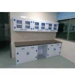 PP Materials Laboratory Wall Bench SS304 Lab Work Bench Table