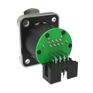 Quality Indoor IP44 Rj45 Connector Industrial Solder Male Female 8pin Horn Straight Plug wholesale
