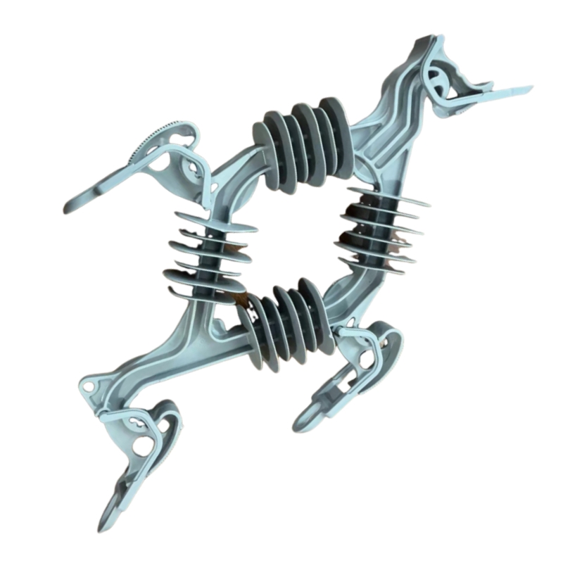Overhead XS-TCPC02 Suspension Nylon Steel Material Anchor Clamp for FTTH Fiber Tension