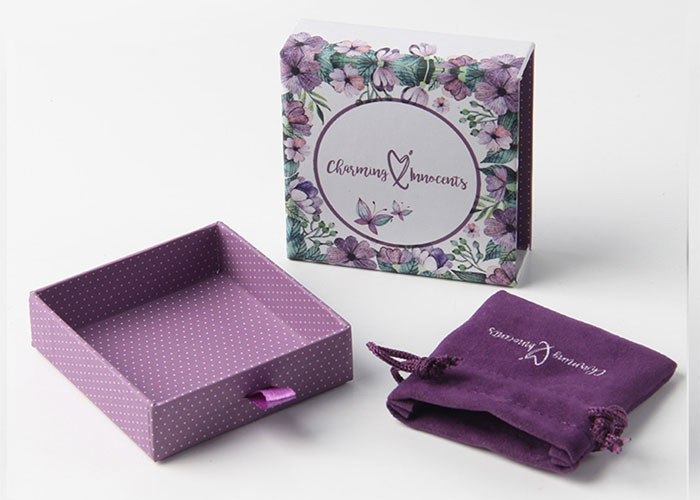 Drawer Type Luxury Gift Packaging Boxes Eco - Friendly Variety Size Available