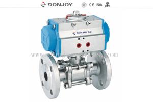 Quality Aluminum Pnuematic Flange ball valve Stainless steel CF8M/CF8 ANSI/ASME wholesale