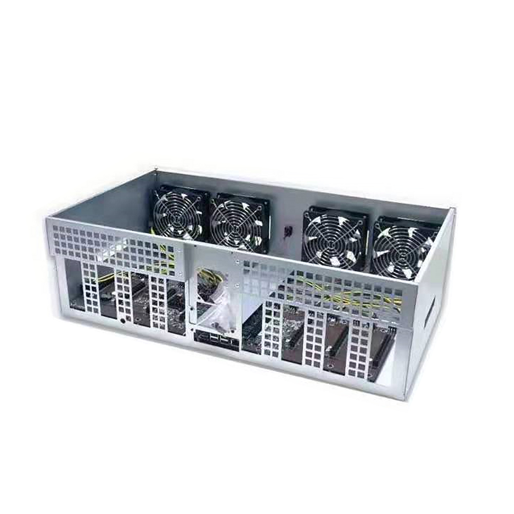 EtHash Mining Rig Machine , 4 Gpu 6 Gpu 8 Gpu 12 Gpu Mining Rig Case