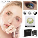 Custom Reusable Colored Sea Olive Green Contact Lens Yearly 14mm