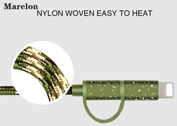 Camouflage Color USB Charging Cable Aluminum Housing Support Charge And Sync
