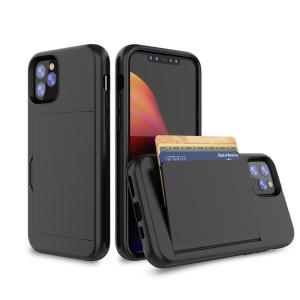 Quality Shockproof Heavy Duty Cell Phone Cases Dual Layer Card Pocket Holder For Iphone wholesale