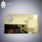 Gold Luxury Rustic Mirror Business Cards Trendy Metal Business Cards Polished