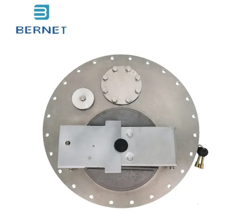 Bernet Aluminum Alloy Manhole Cover High pressure and high temperature Resistant Top Cover for Tanker