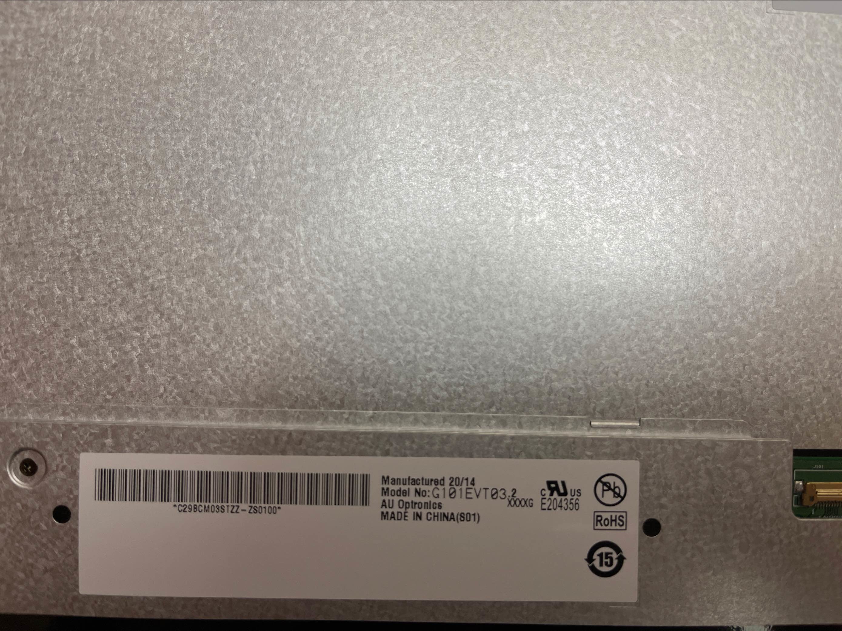 10.1" G101EVT03.2 1280×800 AUO Symmetry Tft Display Panel For Industrial