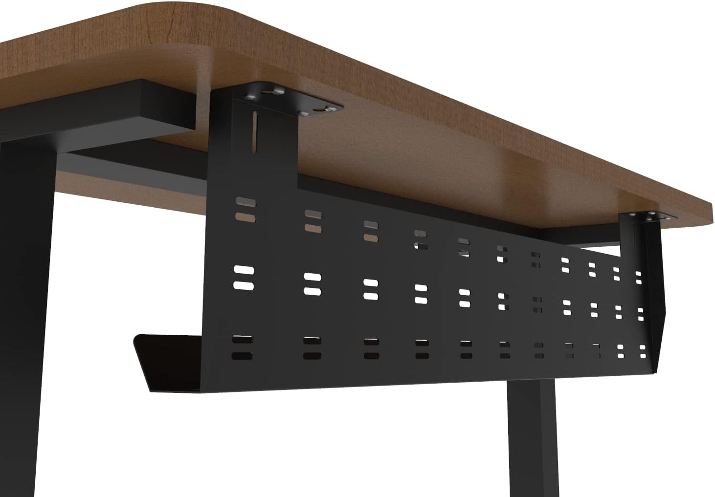 Long Metal Under Desk Cable Organizer Tray for Perfect Standing Desk Cable Management