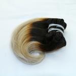 Fashion Style Brazilian Hair Ombre Gray Color Snail Curl Machine Hair Weft