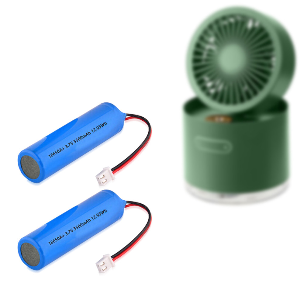 Custom 3.7V 3500mAh Li-ion 18650 Rechargeable Battery with Socket for Kids Toys Mini Flashlight Small Fan