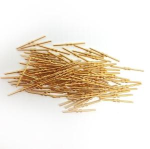Quality Brass Gold Plated Solid Needle Gold Plated Test Probe Pogo Pin / Spring Thimble wholesale