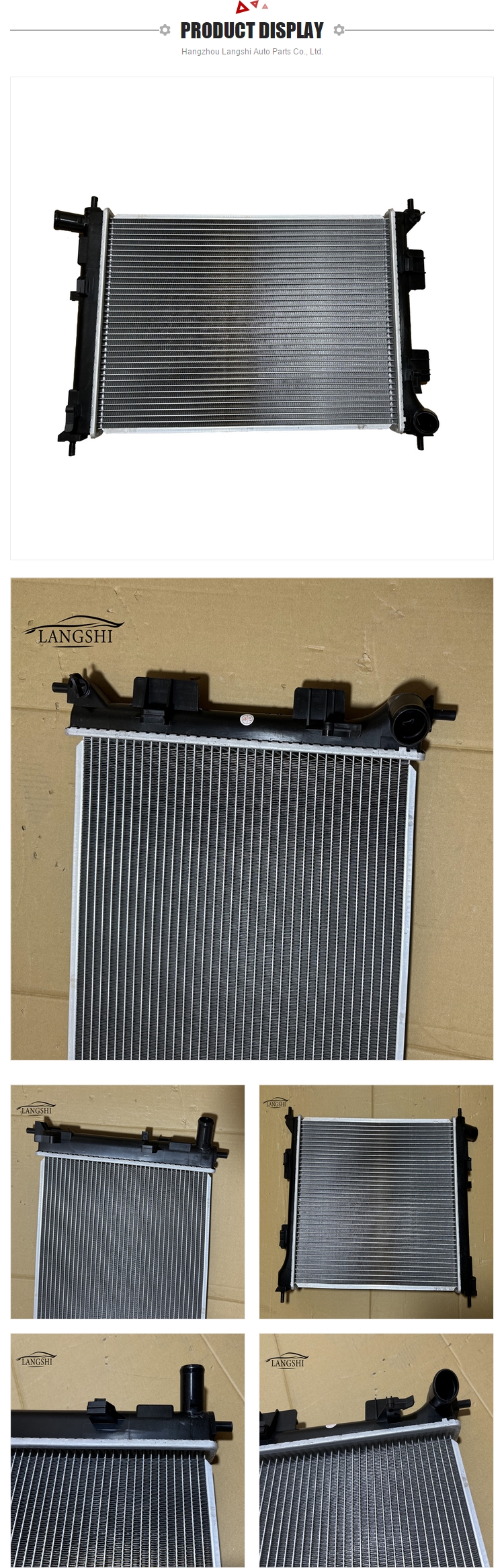 253100U000 OE NO. I30 17 2016-2020 Auto Parts Aluminum Radiator for Hyundai ACCENT MT