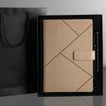 Business A5 Pu Leather Notebook With Woodfree Paper 150mm Width
