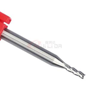 Quality 1mm 2mm Aluminium End Mill Cutter Hss HRC55 3 Flutes CNC Solid Carbide wholesale