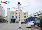 Blow Up Air Dancers White Inflatable Air Dancer With Log Print 4m/5M/6m High
