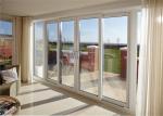 Tempered Single Glass Aluminum Alloy Door Commercial Against Insects
