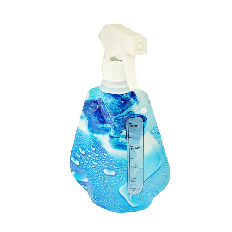 Medical disinfection spray bottle Gel Pouch 75 % Alcohol collapsible 500ML Spray pouch 20/410 28/410