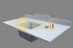 Strong acid resistance epoxy undermount sink 262℃ for Medical laboratory