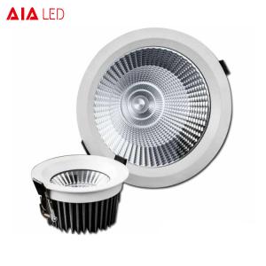 Quality ip65 recessed downlight aluminum COB ip65 downlight for hotel bathroom wholesale
