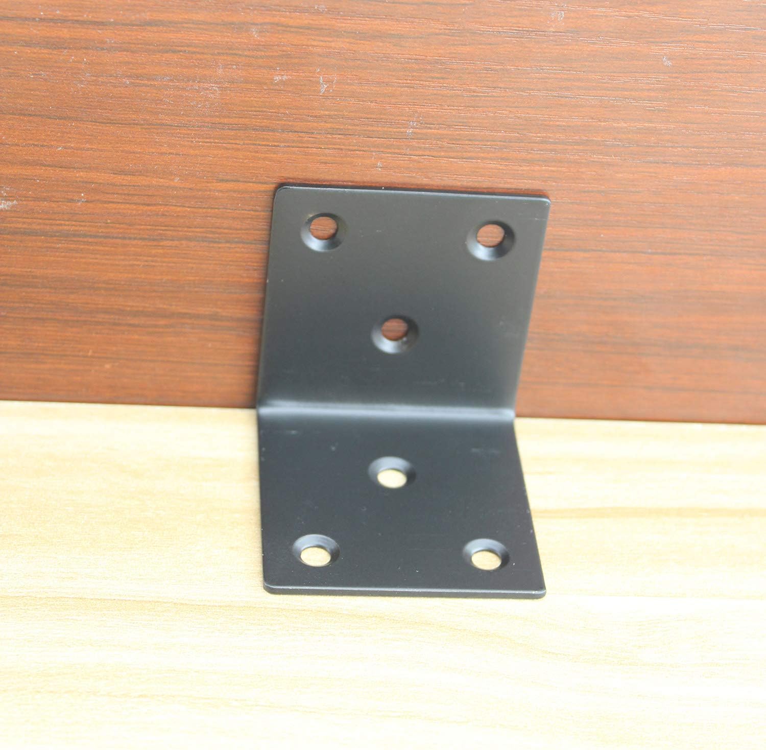 Metal Steel Bracket Standard 90 Degree L Shaped Corner Brace for Wood Cabinets Shelves