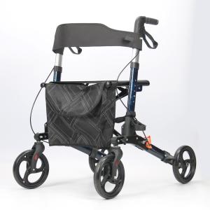 Quality Supermarket Mobility Walking Aids Convenient Push Cart With Seat Basket wholesale