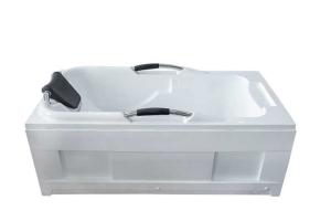 Quality Bathroom Freestanding Acrylic Soaking Tubs 59 Inch With Pillow And Armrest wholesale