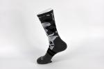 Mens Knee High Black Athletic Basketball Socks Dry Sweat Absorbent Material