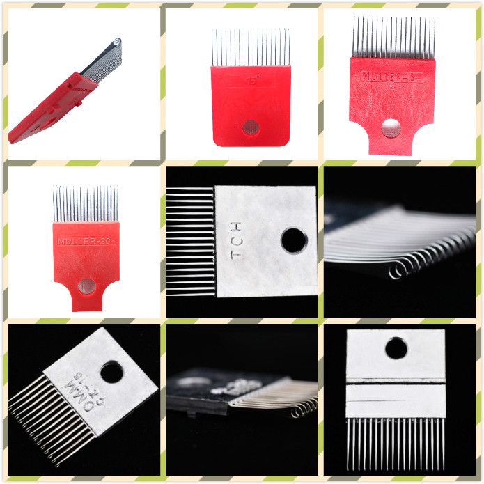 Warp Knitting Machine Spares DAHU Guide Guage Knitting Needles 15Pin 18Pin