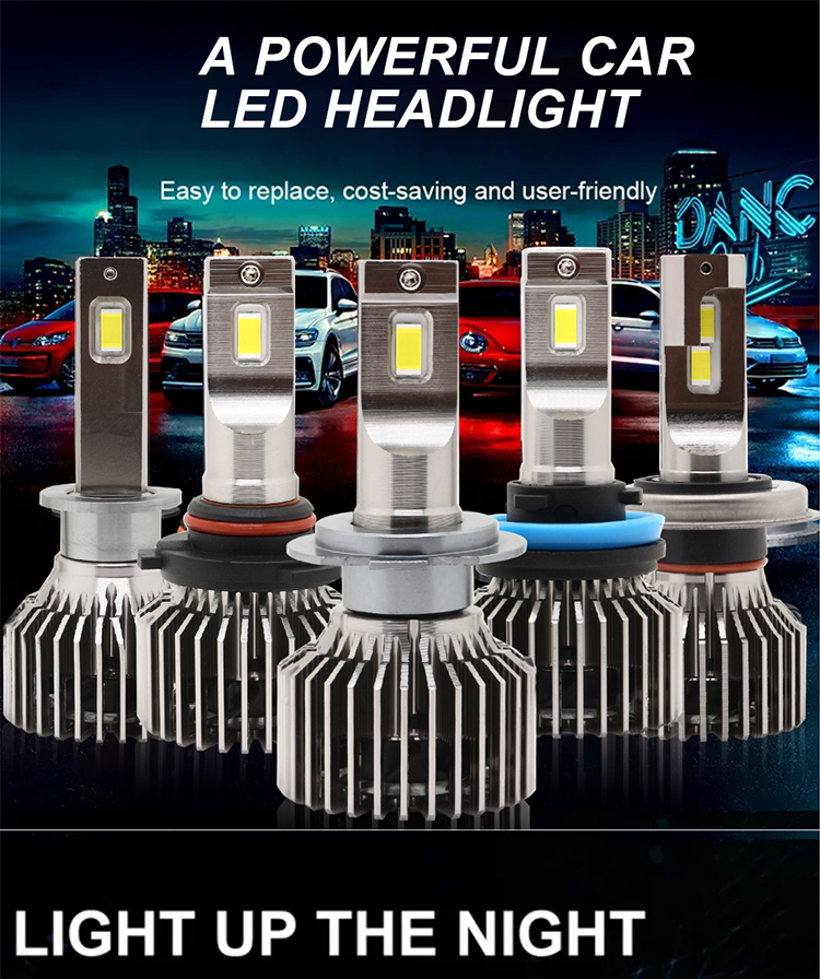 Led H7 H4 H11 80W Super Bright H8 Brightest 9005 Headlight Bulbs 9006/HB4 H13 H1 H3