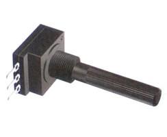 rotary potentiometer, carbon potentiometer, potentiometer with insulated shaft,