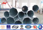 550kv Transmission Electrical Steel Tubular Pole Self Supporting / Metal Utility