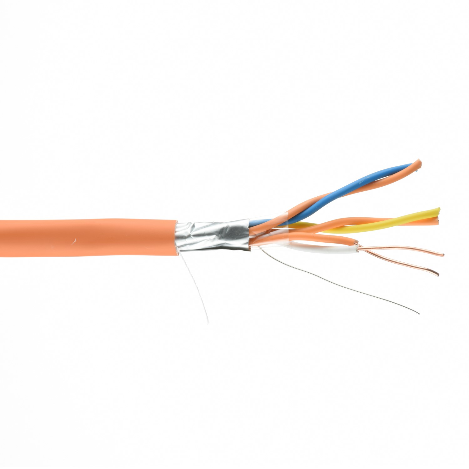 240mm Fire Resistant Cable 2x1.0mm2 1.5mm 2 Core PVC Jacket Unshielded ExactCables