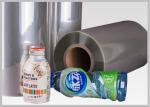 CE Durable Bottle Label Shrinkable Plastic Film , Shrink Wrap Plastic Film
